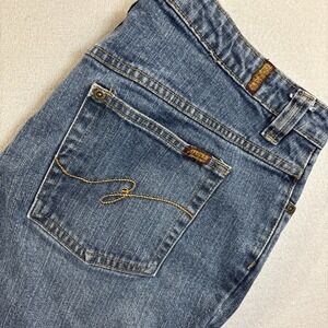 Women's ZD Jeans Relaxed Bootcut Stretch Denim Blue Size 18 measured Size 36x32
